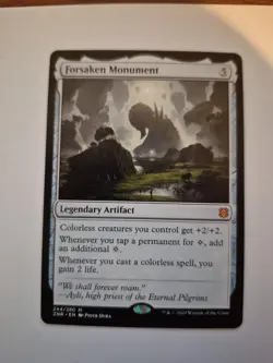1x Forsaken Monument, English Zendikar Rising MTG Magic 244 NM x1 - Image 1