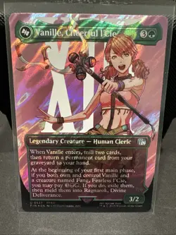 1x Vanille, Cheerful l'Cie ~~ Borderless - Surge Foil NM-Mint, English Final Fan - Image 1