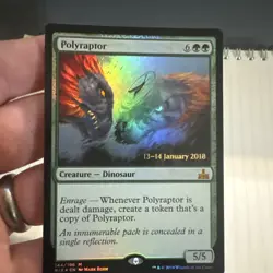 Polyraptor Rivals of Ixalan Prerelease Foil Mtg - Image 1