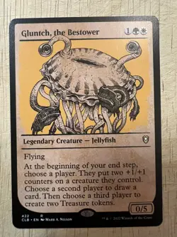 Gluntch The Bestower X1 Comannder Lagends Baldurs Gate Regular Showcase NM MTG - Image 1