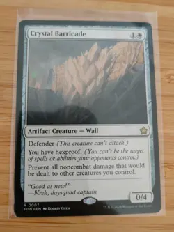 MTG Crystal Barricade 0007 Foundations M/NM Free UK P&P - Image 1