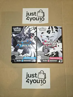 Pokemon TCG Scarlet and Violet Black Bolt and White Flare Booster Bundle New - Image 1