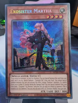 YuGiOh! Exosister Martha MP23-EN127 Secret Rare 1st Ed - Image 1