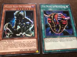 Yugioh - Masked Beast Des Gardius SBCB-EN107 Secret & The Mask Of Remnants - NM - Image 2