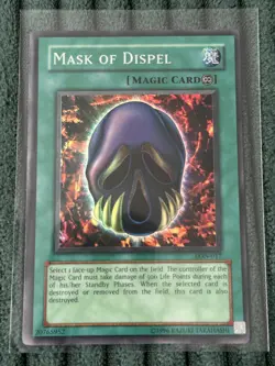 Yugioh Labyrinth of Nightmare Mask Of Dispel Holo LON-017 - Image 1