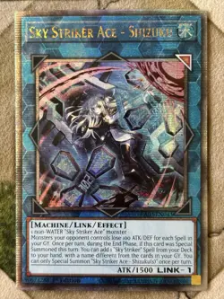 YuGiOh SKY STRIKER ACE - SHIZUKU Quarter Century Secret Rare RA03-EN043 - Image 2