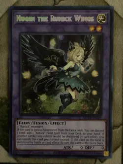 YuGiOh HUGIN THE RUNICK WINGS **Misprint** Prismatic Secret Rare MP23-EN249 - Image 2