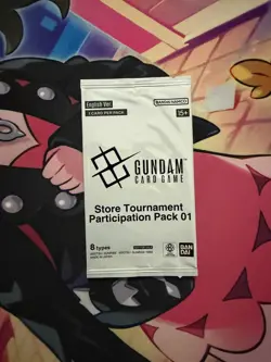Gundam Card Game TCG Store Tournament Participation Pack 01 Sealed Promo English - Image 1