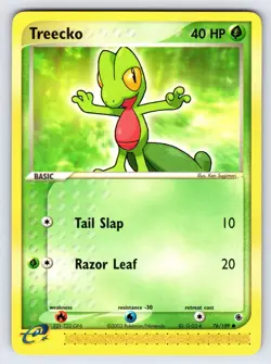 Treecko 76/109 2003 EX Ruby & Sapphire Pokemon Card TCG e-Series Sugimori - Nm - Image 1
