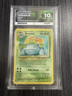 Venusaur 003/032 English Classic Collection Holo Graded Pokemon Card ACE 10 - Image 1