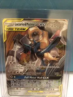 Pokemon TCG Lucario Melmetal GX Card Unbroken Bonds Full Art 120/214 - Image 2