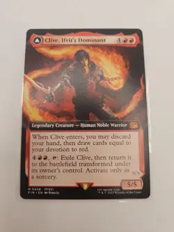 PRESALE CLIVE, IFRIT'S DOMINANT (EXTENDED ART) Final Fantasy FIN Magic MTG CARD - Image 1