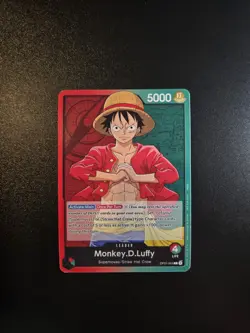 Pre-Errata Monkey.D.Luffy OP01-003 One Piece Demo Deck 2022 Card Leader - Image 1