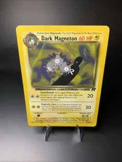 Dark Magneton 28/82 Team Rocket Non Holo Rare Pokemon TCG MP Small Crease - Image 1