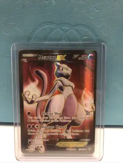 Pokemon XY Breakthrough Mewtwo EX 158 Full Art Holo Foil 2015 LP - Image 1