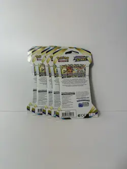 Pokemon TCG Brilliant Stars Sleeved Booster Pack Lot of 5 Sealed SWSH09 820650809972 - Image 2