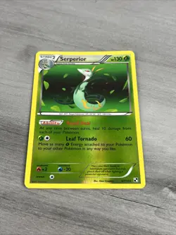 Pokemon - Serperior 6/114 Reverse Holo Rare Black and White Base MP - Image 2
