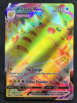 PIKACHU VMAX Pokemon Sword & Shield Crown Zenith Black Star Promo #286 SWSH - Image 1