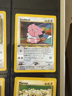 Pokemon Snubbull #74/111 - Neo Genesis Set - FIRST EDITION !!! - Image 1