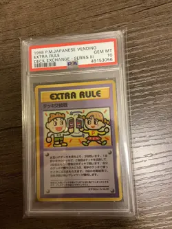 PSA 10 GEM MINT Pokemon DECK EXCHANGE Vending Series 3 Japanese 1998 Extra Rule - Image 1