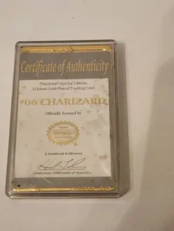 Pokemon 23K Gold Plated Charizard With Authenticity Certificate - Image 4