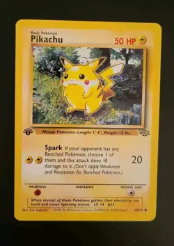 Pokemon TCG Pikachu Jungle 60/64 Regular 1st Edition NM - Image 1