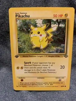 Pokemon TCG Pikachu Jungle 60/64 Regular 1st Edition Common Light Play - Image 1