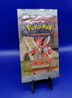 Pokemon Neo Discovery EMPTY Booster Pack Scizor Artwork Vintage WOTC TCG 1999 - Image 2