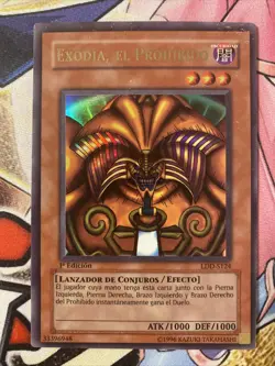 Exodia El Prohibido Ultra Rare Yugioh Card LDD-S124 1st Ed HP (IG) - Image 1