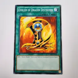 Emblem of Dragon Destroyer - YGLD-ENC34 - NM/VLP - Common - Unlimited - Yugioh - Image 1