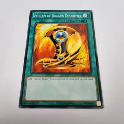 Emblem of Dragon Destroyer - YGLD-ENC34 - NM/VLP - Common - Unlimited - Yugioh - Image 2