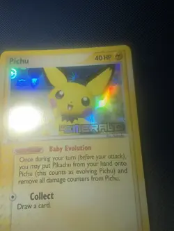 Pokemon TCG EX Emerald Pichu Stamped Reverse Holo Card 59/106 (2005) MINT - Image 2