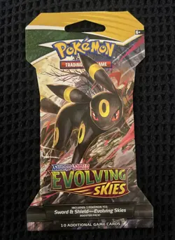 Evolving Skies Umbreon Sleeved Booster Pack New Sealed Pokemon Card TCG - Image 1
