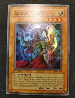 Yugioh - Asura Priest LOD-071 NM Unlimited Super Rare card-ENN COINS - Image 1