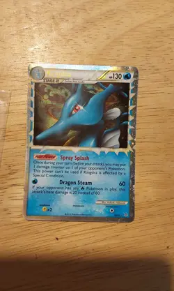 Pokemon TCG Kingdra Prime Holo HS Unleashed Card 85/95 - Image 1