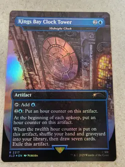 Kings Bay Clock Tower - Midnight Clock - Foil - Secret Lair Drop - Mtg - Image 1