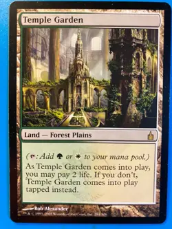 MTG 1x Temple Garden # 284 Ravnica: City of Guilds Magic the Gathering x1 NM - Image 1