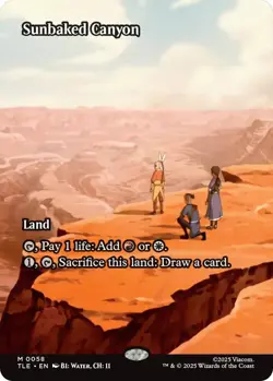 1 x Sunbaked Canyon - Foil - Borderless - Avatar: The Last Airbender: Eternal-Le - Image 1