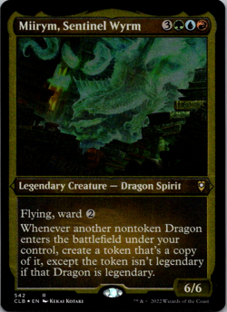 Miirym, Sentinel Wyrm (Foil Etched) R Commander Legends: Battle for Baldur's Gat - Image 1