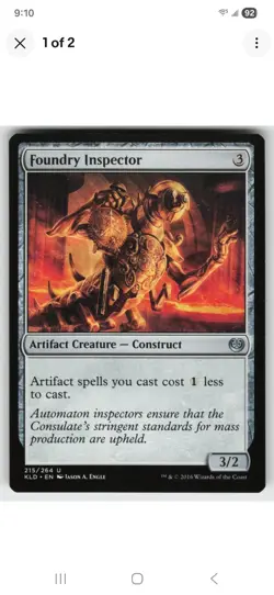 x1 Foundry Inspector NM 215 KLD Kaladesh MTG Magic The Gathering - Image 1