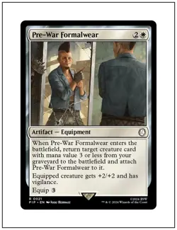 1x Pre-War Formalwear, Fallout - PIP, Magic the Gathering MTG NM - Image 1