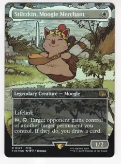 MTG Final Fantasy Foil Rare #0327 Stiltzkin Moogle Merchant - Image 1