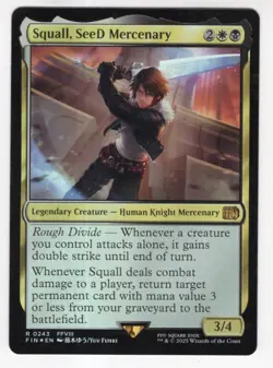 MTG Final Fantasy Foil Rare #0243 Squall Seed Mercenary - Image 1