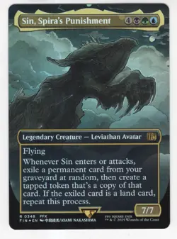 MTG Final Fantasy Foil Rare #0348 Sin Spira's Punishment - Image 1