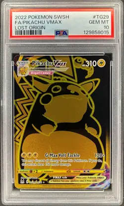 PSA 10 - PIKACHU VMAX - TG29/TG30 - LOST ORIGIN SWSH ULTRA RARE FULL ART ENGLISH - Image 1