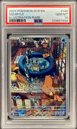 PSA 10 - SQUIRTLE - 148/142 - STELLAR CROWN SCR IR FULL ART POKEMON ENGLISH - Image 1