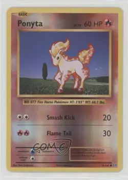 Ponyta Reverse Foil Pokemon XY Evolutions 20th Anniversary #19 - Image 1