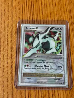 Pokemon Arceus Lv.X Diamond and Pearl DP56 Light Play Slight Curve w/ Protector - Image 3