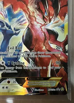 Pokemon TCG Yveltal EX XY150a Black Star Promo Alternate Art Holo LP - Image 3