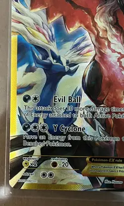 Pokemon TCG Yveltal EX XY150a Black Star Promo Alternate Art Holo LP - Image 4